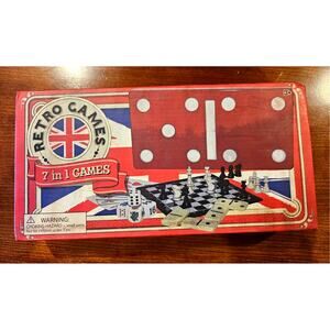 Retro Games 7 in 1 Games, Vintage Games Chess Poker Dominos Peers Hardy Group